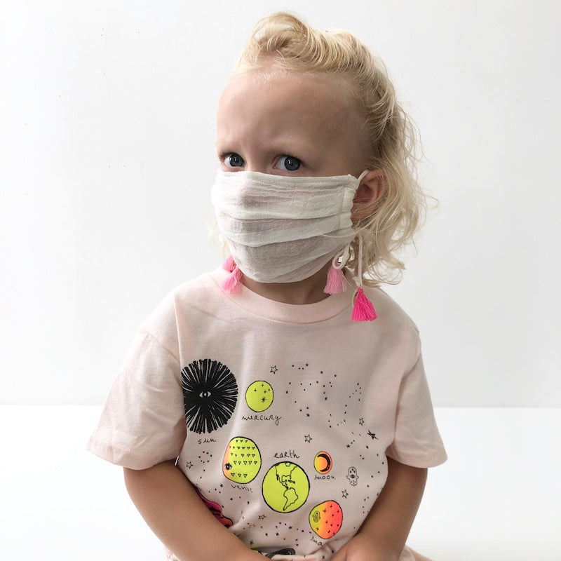 Cotton Gauze Face Mask - Terre Pastel