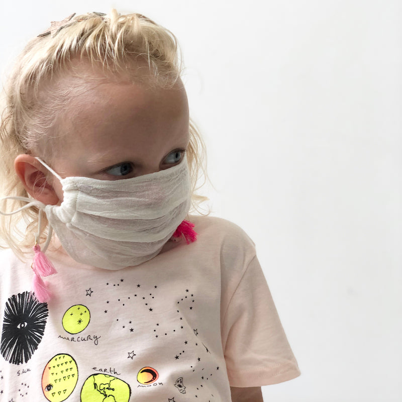 Cotton Gauze Face Mask - Terre Pastel