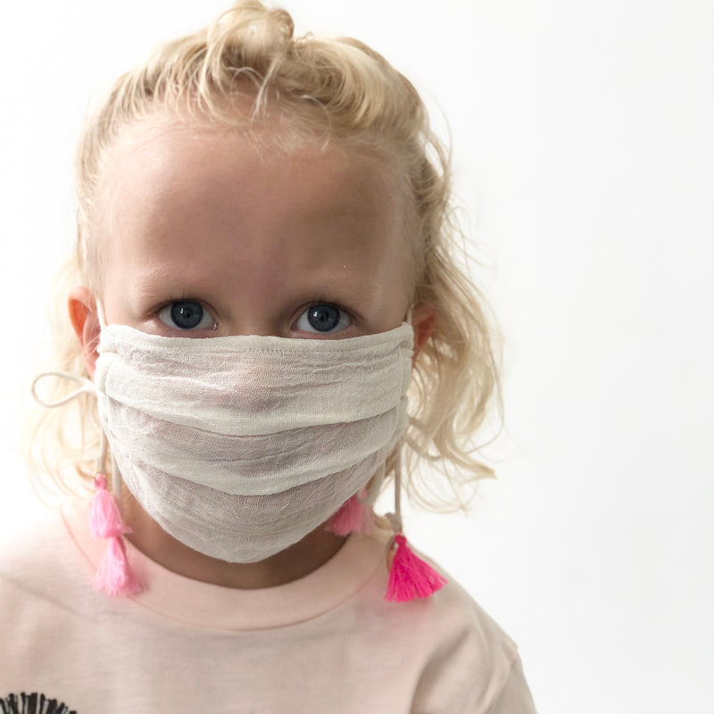 Cotton Gauze Face Mask - Terre Pastel