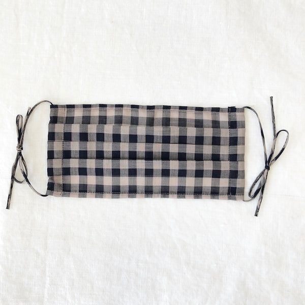 Cotton Face Mask - Gingham - Adult size