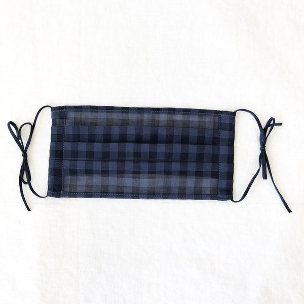 Cotton Face Mask - Gingham - Adult size