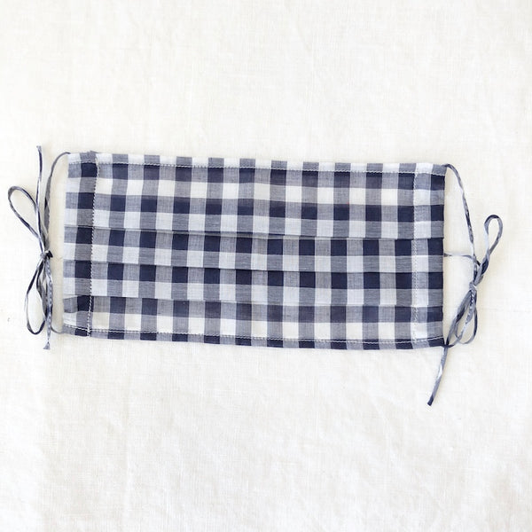 Cotton Face Mask - Gingham - Adult size