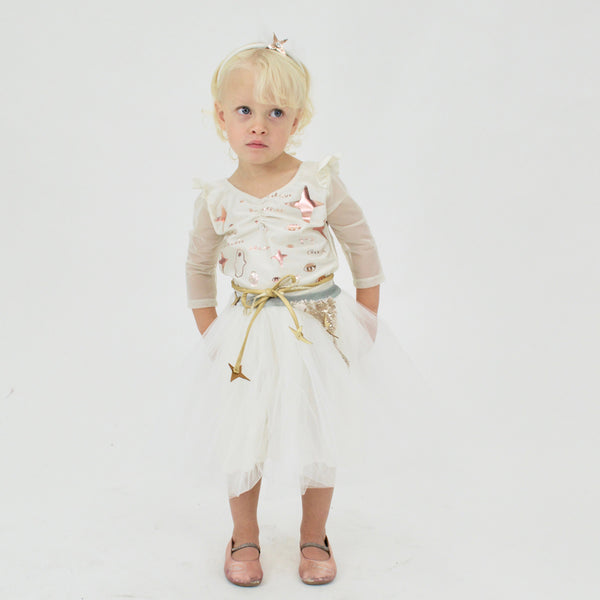 23 Amulet Leotard - Rose Gold Foil