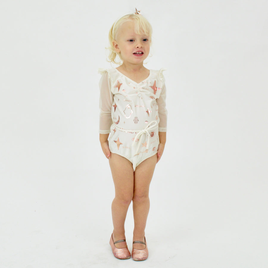 23 Amulet Leotard - Rose Gold Foil