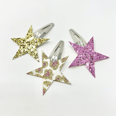 AetA-Three Hair Pin Set - Gold/Pink