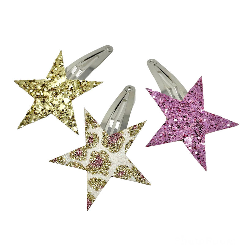 AetA-Three Hair Pin Set - Gold/Pink