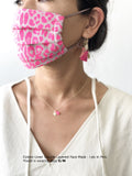 Cotton Linen Double Layered Face Mask - Léo in Pink