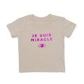 Crew Tee - Je Suis Miracle Pink Foil in Natural