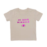 Crew Tee - Je Suis Miracle Pink Foil in Natural