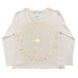 23 The Wheel Of Life in Lara Long Sleeve Tee in Natural-Gold Foil man