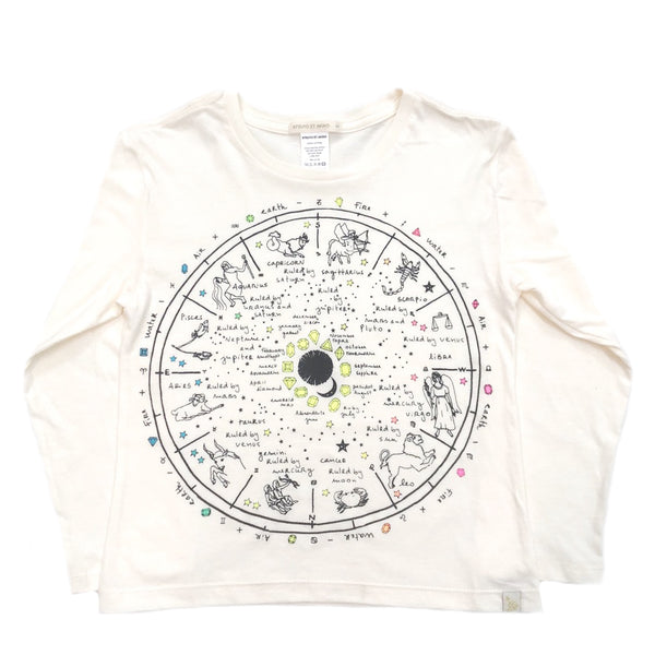 23 The Wheel Of Life in Lara Long Sleeve Tee in Natural