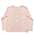 23 The Wheel Of Life in Lara Long Sleeve Tee in Pink-Rose Gold Foil