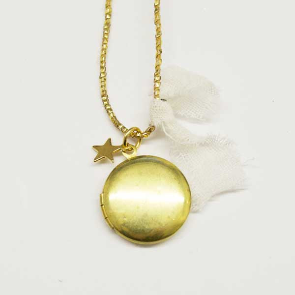 WS NECKLACE - GOLDEN LOCKET
