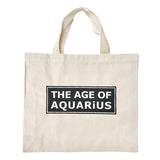 The Age of Aquarius in Black - Petit Canvas Bag