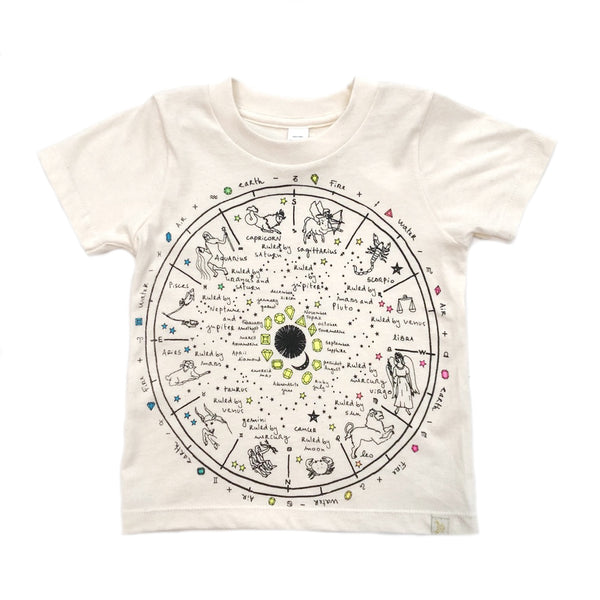 23 The Wheel of Life in Natural Crew Tee