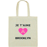 Je t'aime Brooklyn Lightweight Cotton Bag