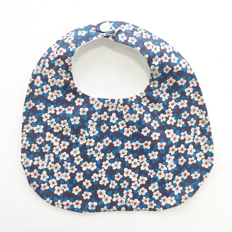 BiB - MAKiE - WiTH BUTTON-FLOWERS(BLUE)