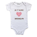 Je t'aime Brooklyn Onesie in White