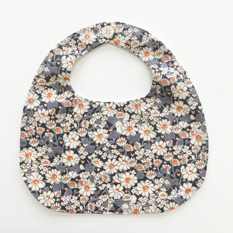 BiB - MAKiE -  WiTH BUTTON-FLOWERS(ORANGE)